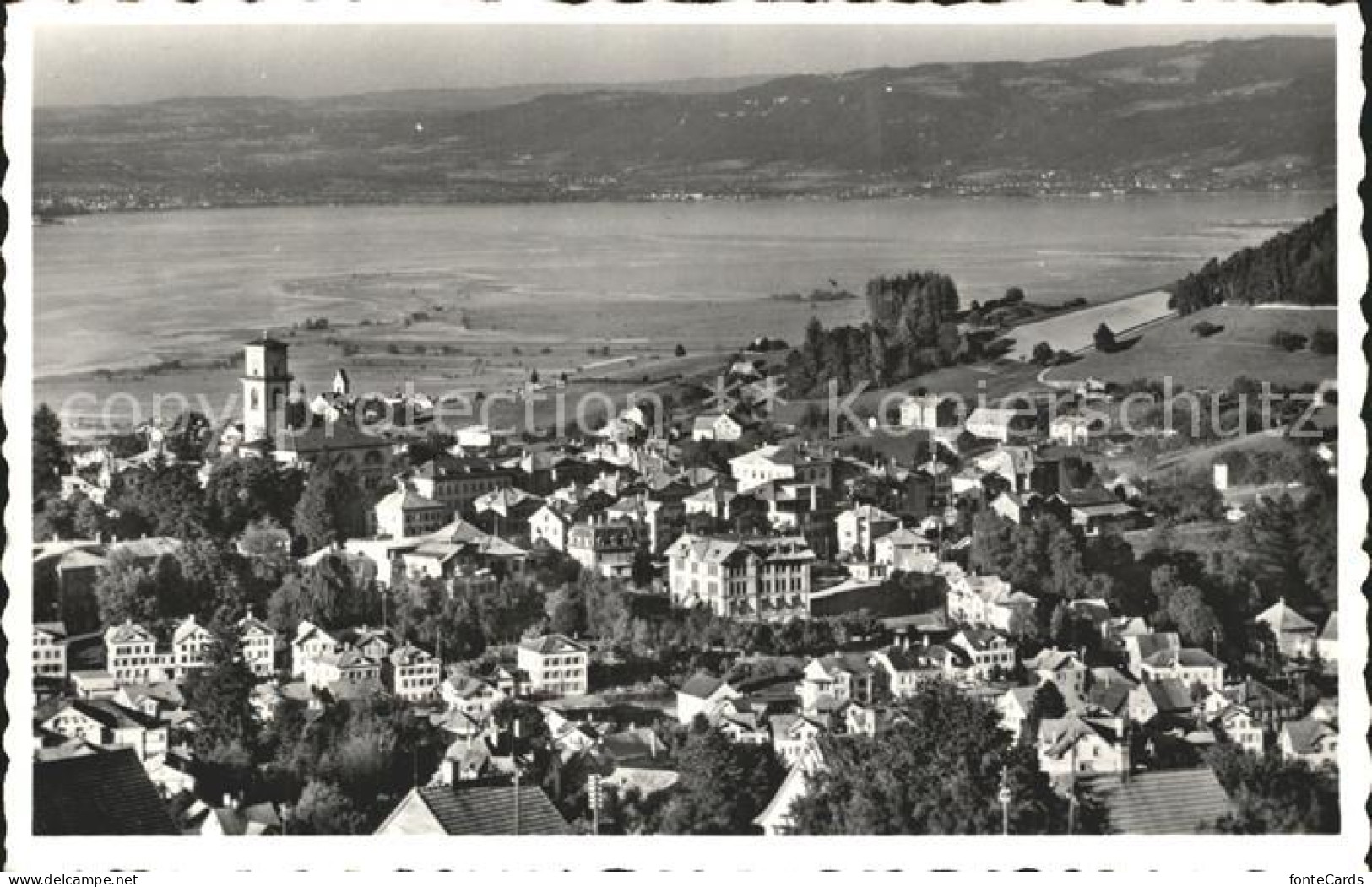 12316194 Heiden AR Ortsansicht Mit Kirche Blick Auf Den Bodensee Heiden - Other & Unclassified