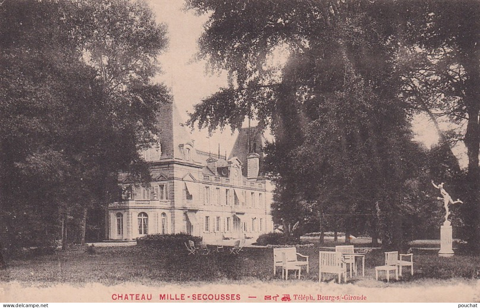 TE Nw28-(33) BOURG SUR GIRONDE - CHATEAU MILLE SECOUSSES - Other & Unclassified