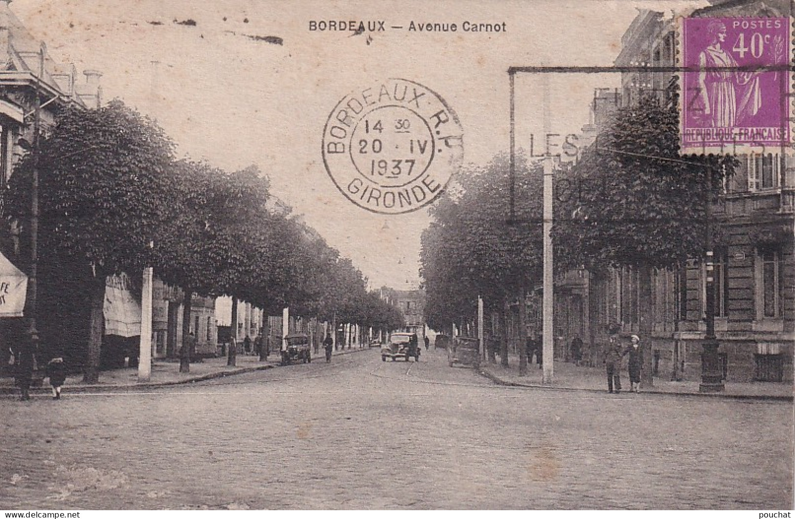 TE Nw29-(33) BORDEAUX - AVENUE CARNOT  - ANIMATION - Bordeaux