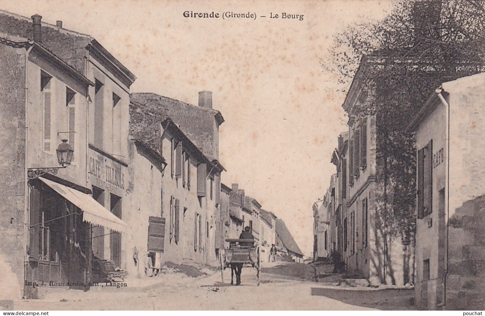 TE Nw29-(33) GIRONDE ( SUR DROPT ) - LE BOURG - COMMERCE , CAFE - ANIMATION - VILLAGEOIS - Other & Unclassified