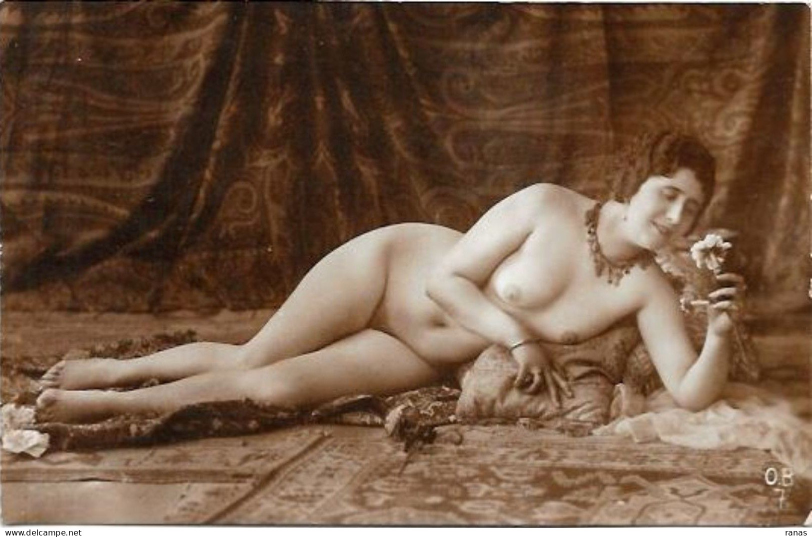 CPA Ancienne Femme Nue Pin Up Nu Féminin éros Académique Artistique érotisme Dos Non Carte Postale - Pin-Ups