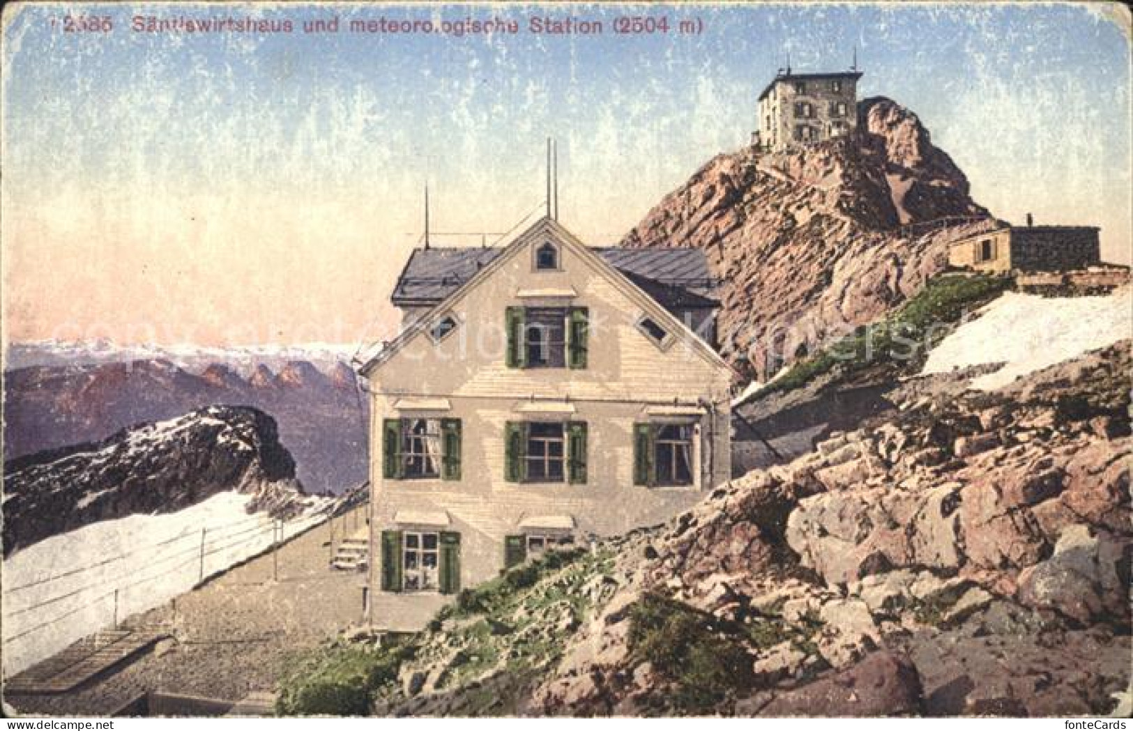 12316174 Saentis AR Wirtshaus Meteorologische Station Appenzeller Alpen Saentis  - Sonstige & Ohne Zuordnung