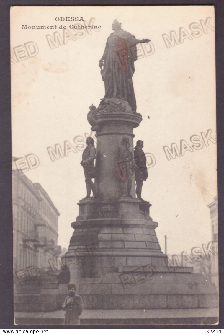 UK 75 - 24337 ODESSA, Monument CATHERINE, Ukraine - Old Postcard - Unused - Ukraine
