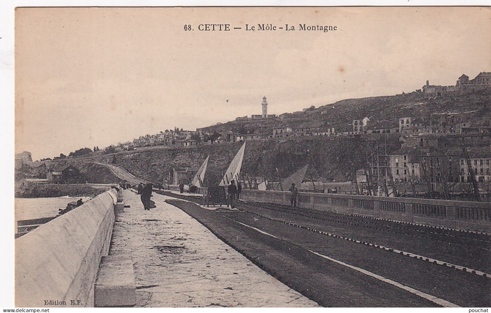 UR Nw27-(34) CETTE ( SETE ) - LE MOLE - LA MONTAGNE - Sete (Cette)