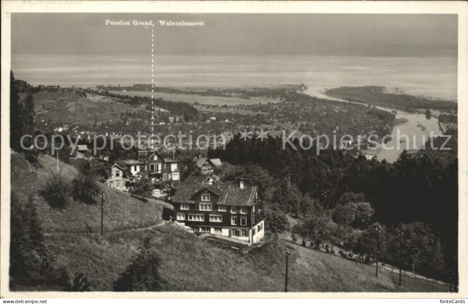 12316130 Walzenhausen AR Pension Grund Panorama Blick Zum Bodensee Walzenhausen - Other & Unclassified