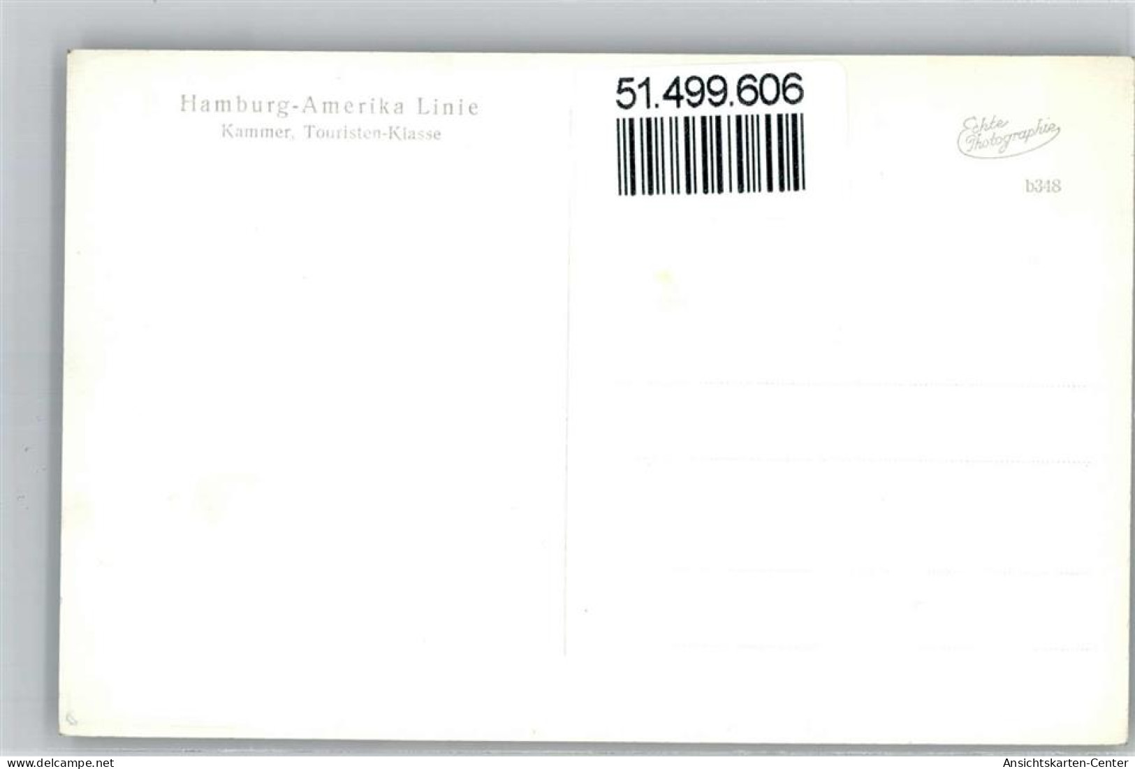 51499606 - Hamburg Amerika Linie - Other & Unclassified