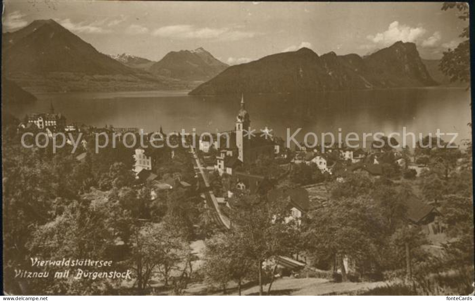 12316118 Vitznau Panorama Mit Buergenstock Vitznau - Altri & Non Classificati