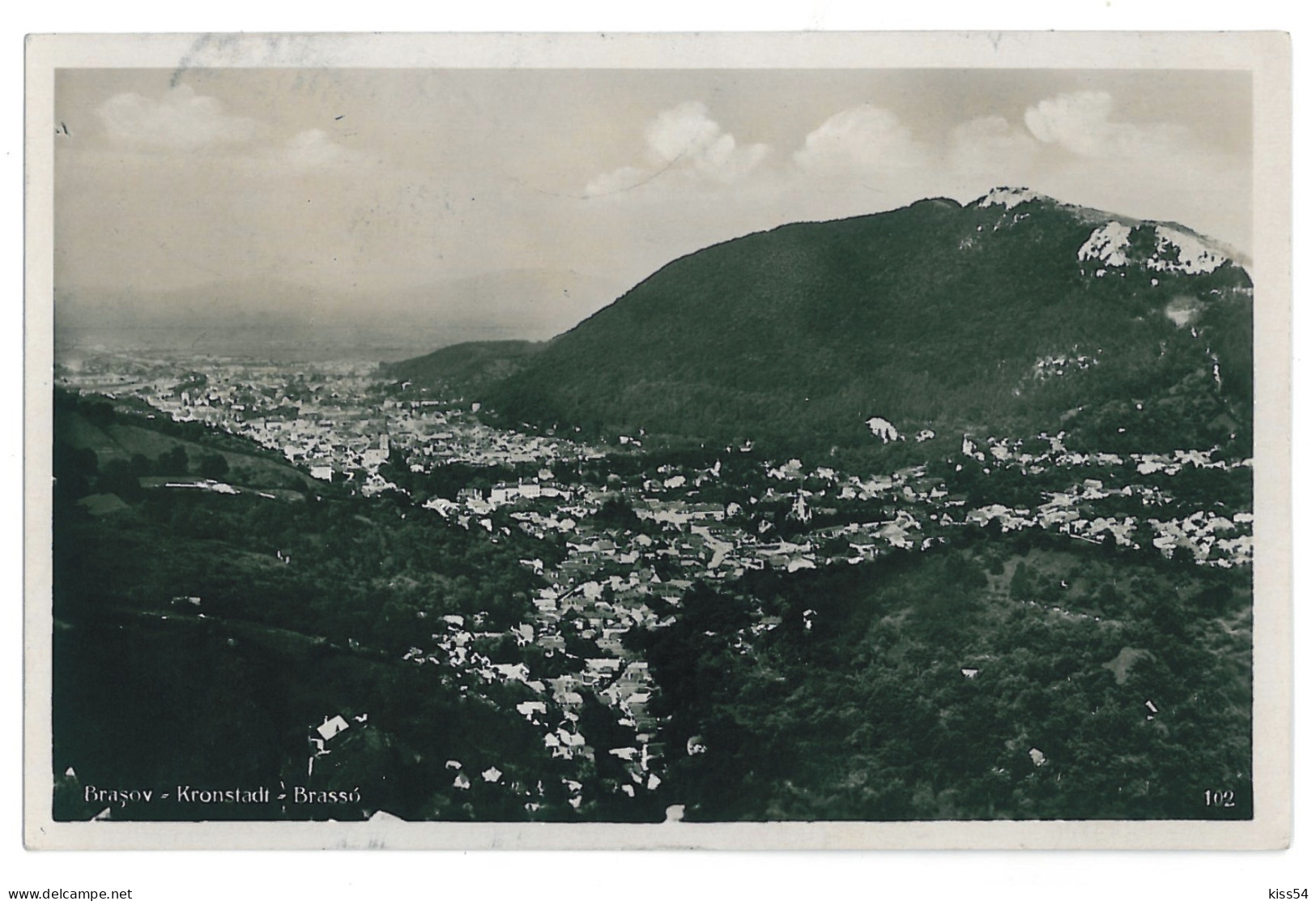 RO 38 - 11005 BRASOV, Panorama, Romania - Old Postcard, Real PHOTO - Used - 1923 - Roumanie