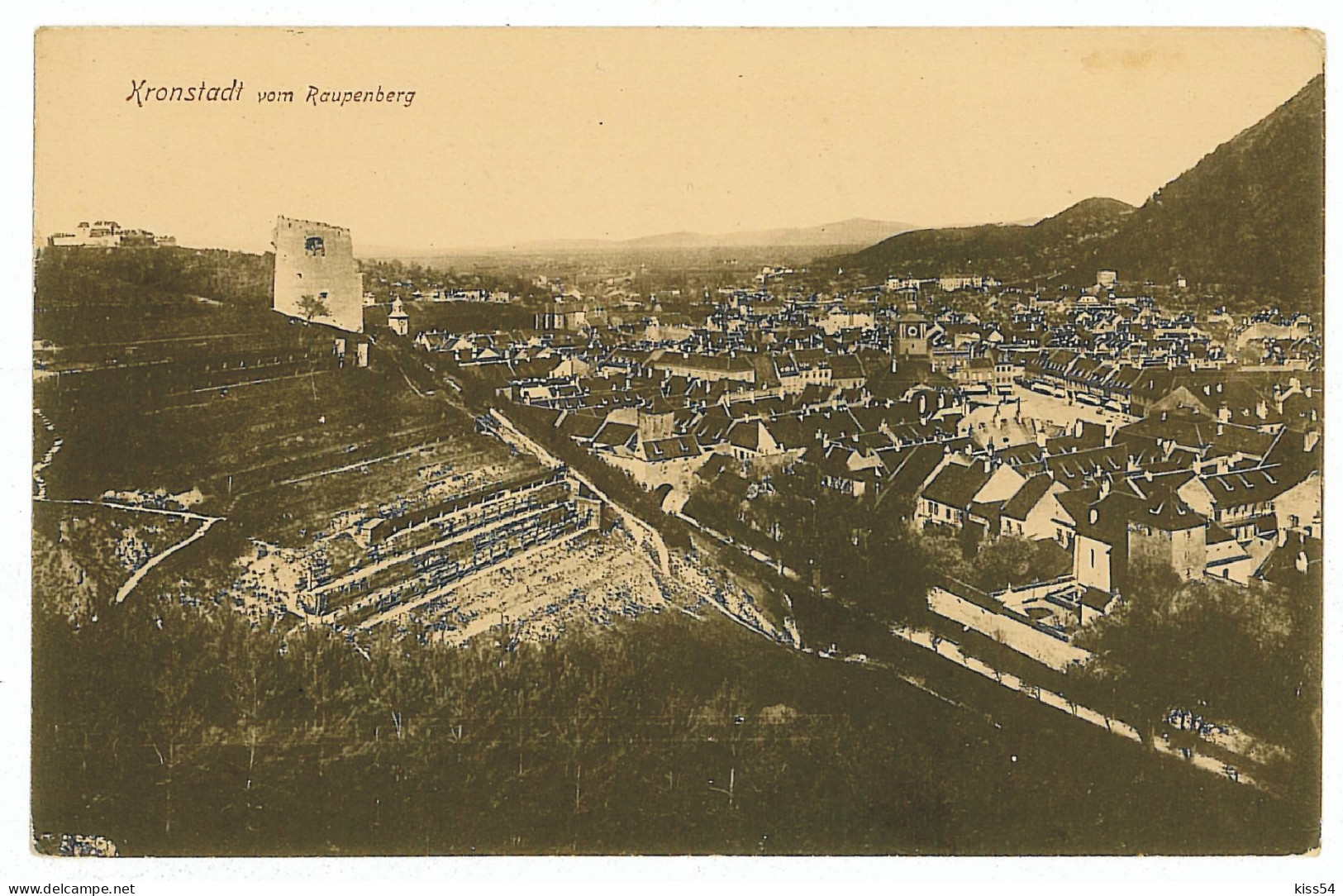 RO 38 - 5881 BRASOV, Panorama, Romania - Old Postcard - Used - 1913 - Roumanie