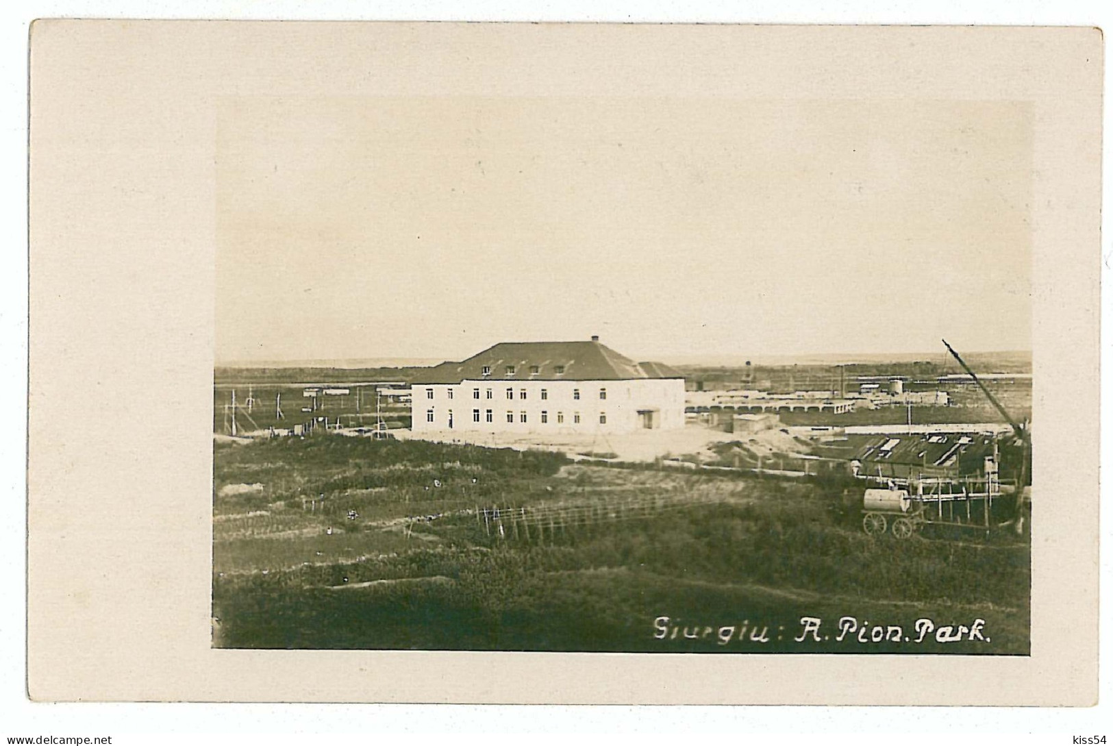 RO 38 - 4477 GIURGIU, Romania, Parcul Si Serele - Old Postcard, Real FOTO - Used - 1918 - Romania
