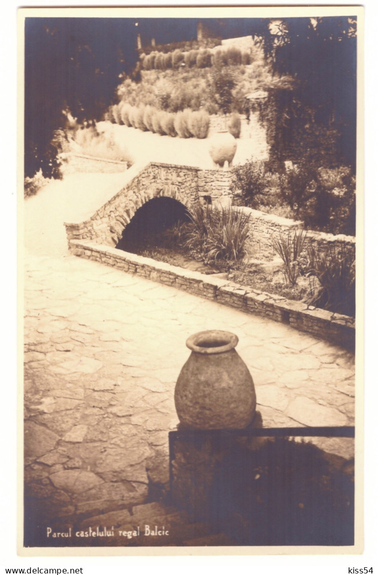 RO 38 - 18152 BALCIC, Palatul Regal Al Reginei Maria - Old Postcard, Real PHOTO - Unused - Roemenië