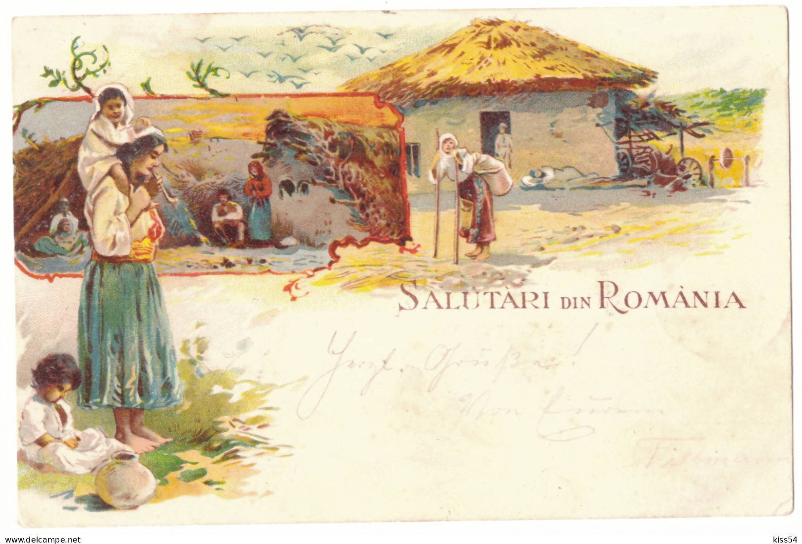 RO 38 - 21136 COUNTRY LIFE, Ethnic, Litho, Romania - Old Postcard - Used - 1900 - Romania