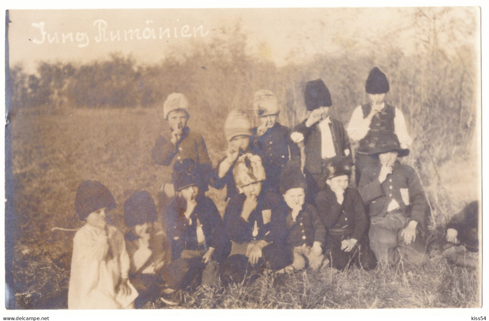 RO 38 - 21135 ETHNIC, Children, Romania - Old Postcard, Real Photo - Unused - Roumanie