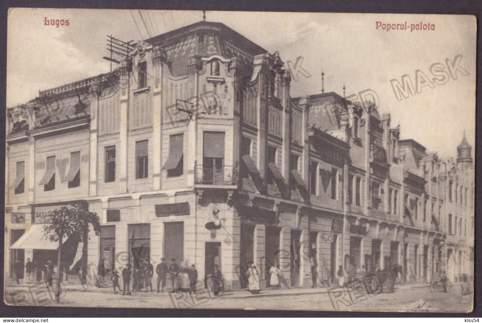 RO 38 - 23122 LUGOJ, Timis, Street Stores, Romania - Old Postcard - Used - 1911 - Roumanie