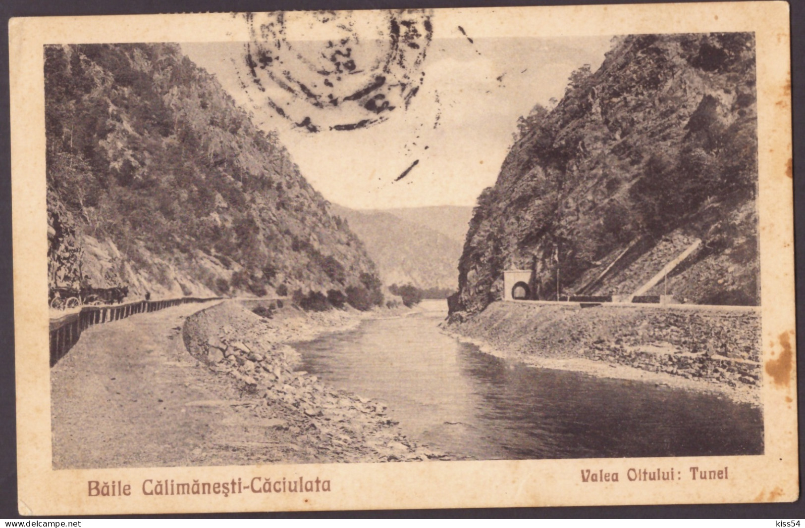 RO 38 - 24954 CALIMANESTI, Railway Tunnel, Romania - Old Postcard - Used - 1933 - Roumanie