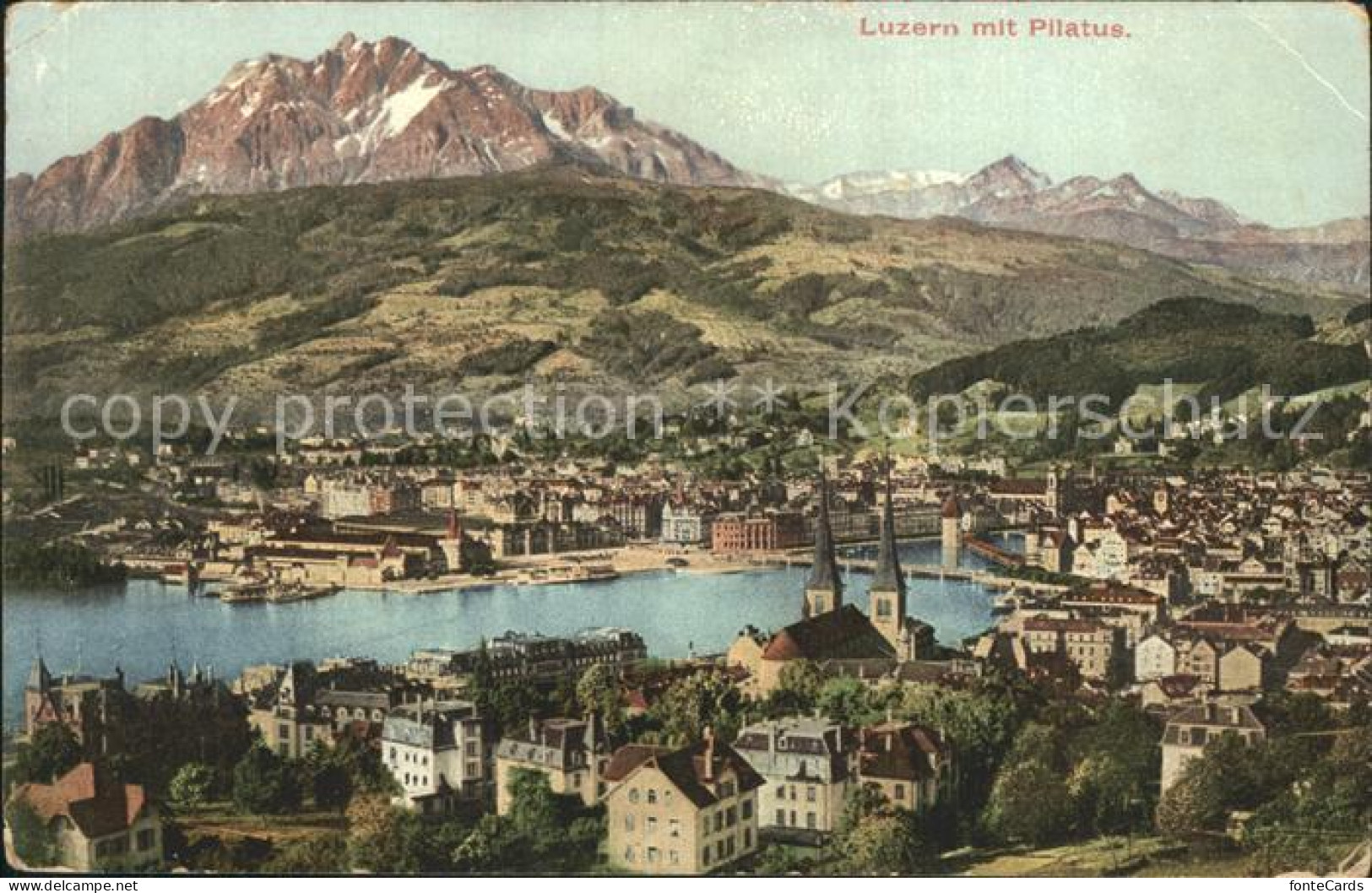 12316092 Luzern LU Panorama Vierwaldstaettersee Pilatus Voralpen Luzern - Altri & Non Classificati