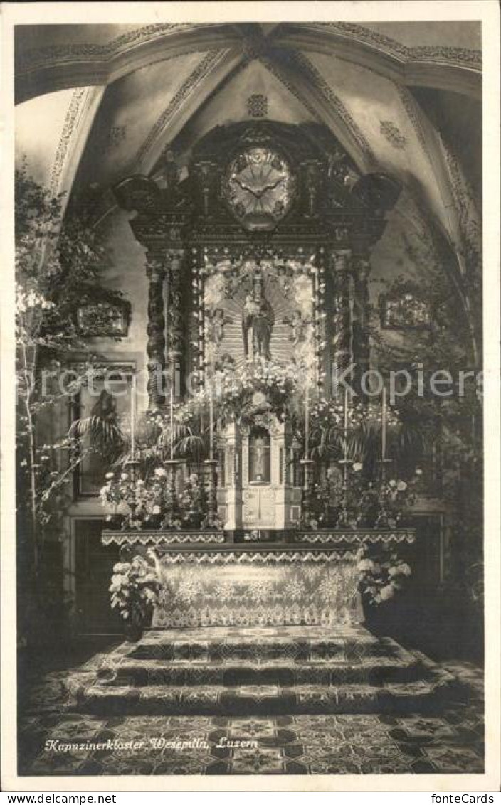 12316078 Luzern LU Kapuzinerkloster Wesemlin Gnadenaltar Frohnleichnamsschmuck L - Sonstige & Ohne Zuordnung