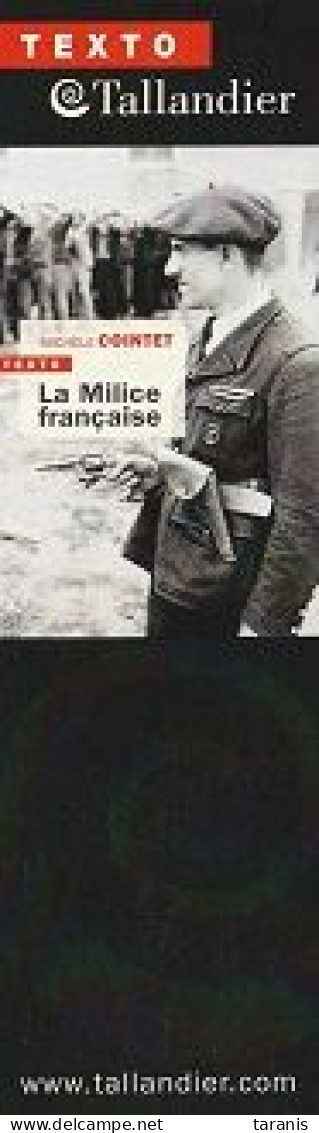 TALLANDIER - La Milice Française - Marque-page TBon Etat (voir Scan) - Bladwijzers