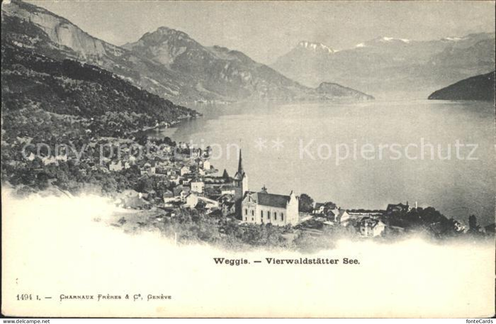 12316058 Weggis Vierwaldstaettersee Panorama Vierwaldstaettersee Alpen Weggis - Altri & Non Classificati