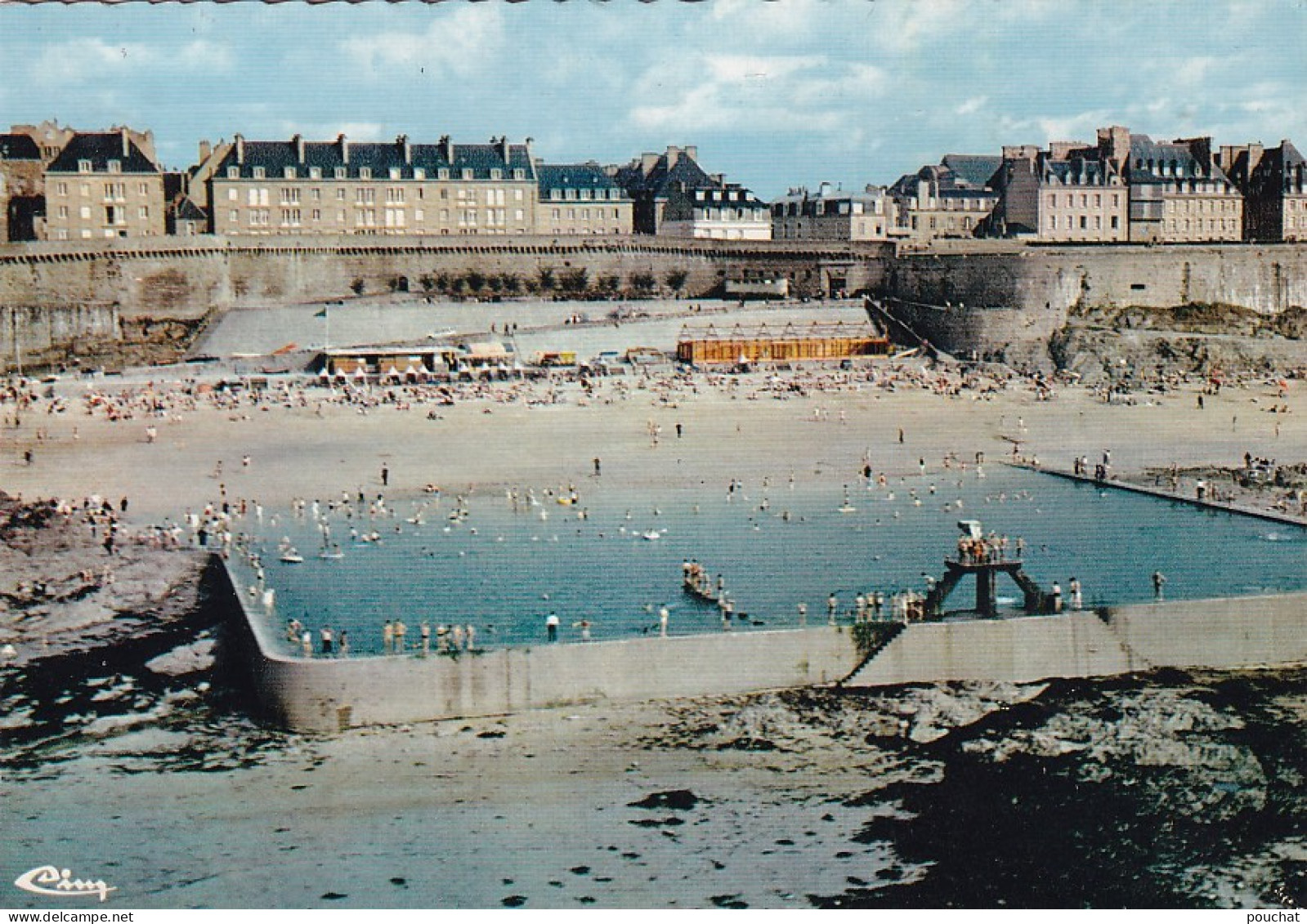 UR Nw30-(35) ST MALO - VUE AERIENNE - LA PLAGE DE BONSECOURS ET SA PISCINE - Saint Malo