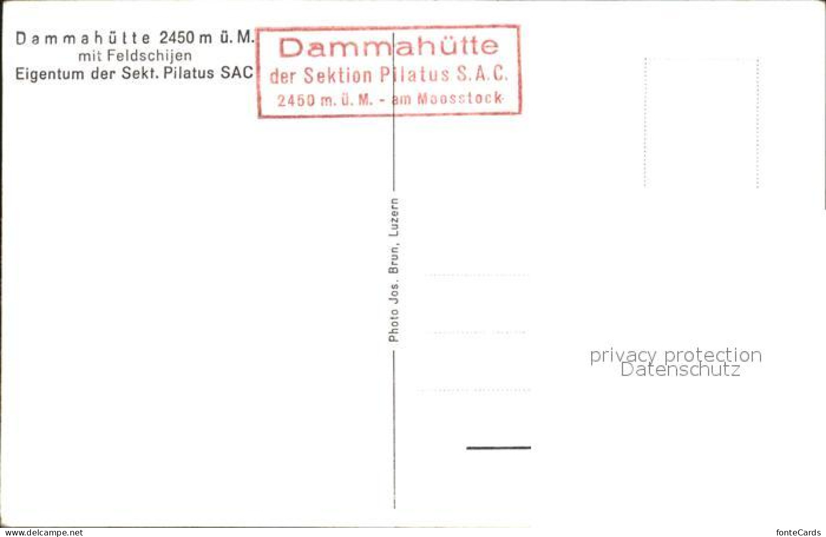 12316052 Goeschenen Dammahuette Mit Feldschijen Urner Alpen Goeschenen - Other & Unclassified