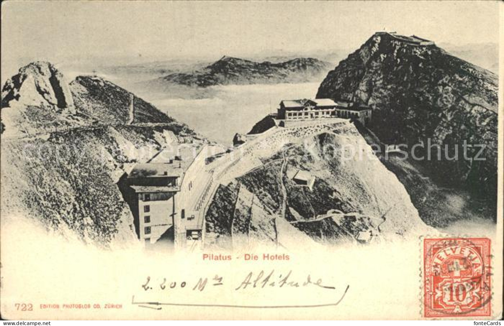 12316013 Pilatus Berghotels Nebelmeer Alpenpanorama Pilatus - Sonstige & Ohne Zuordnung