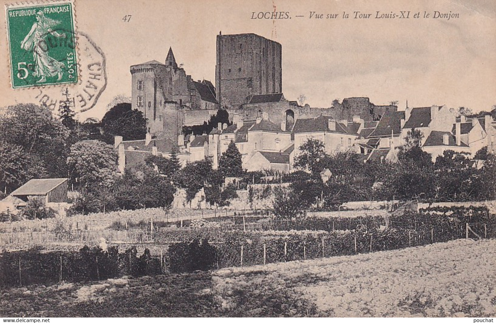 UR Nw32-(37) LOCHES - VUE SUR LA TOUR LOUIS XI ET LE DONJON - Loches