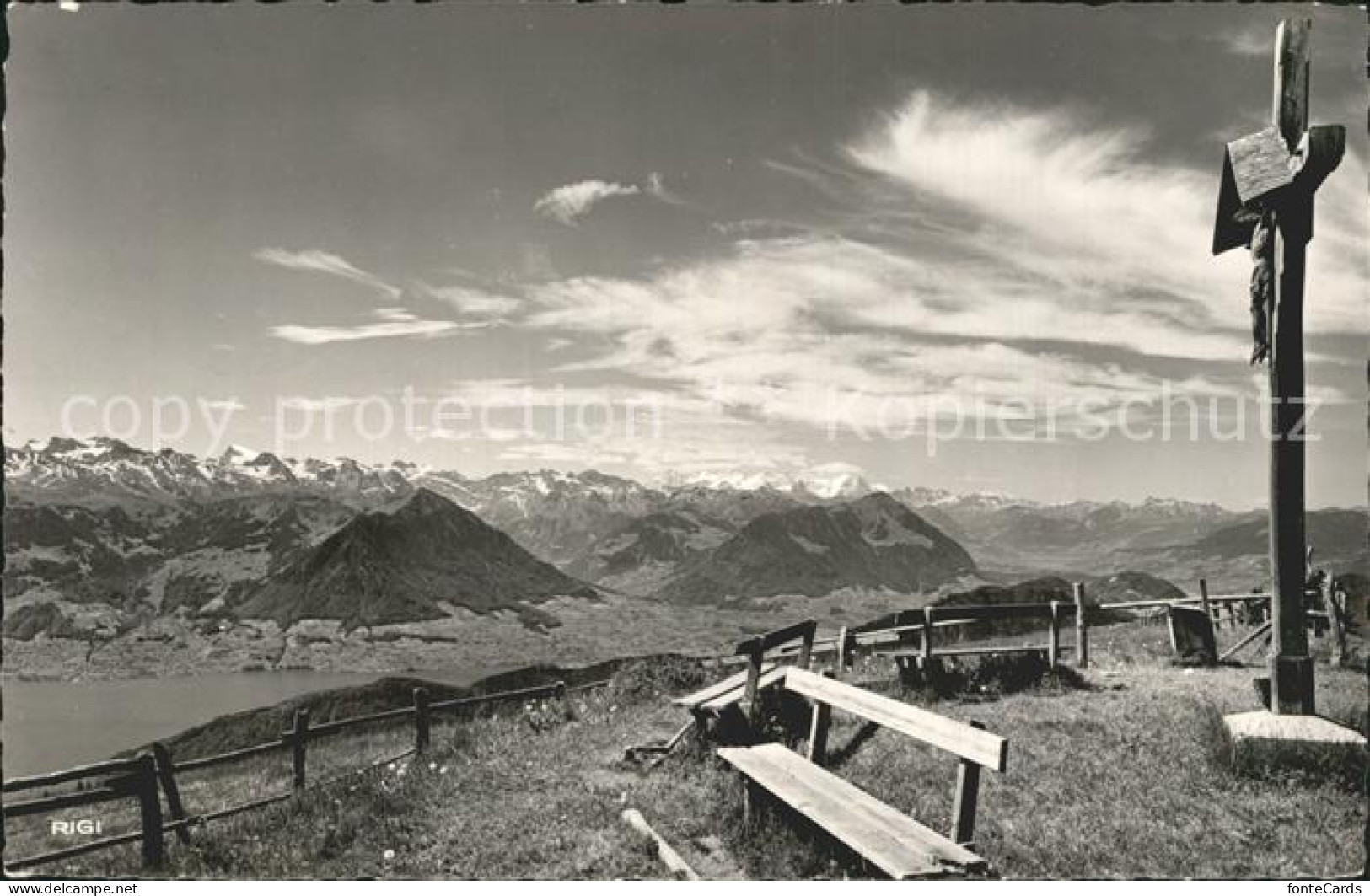 12315993 Rigi Kaltbad Rigi Staffelhoehe Kreuz Ausblick Auf Die Alpen Rigi Kaltba - Altri & Non Classificati