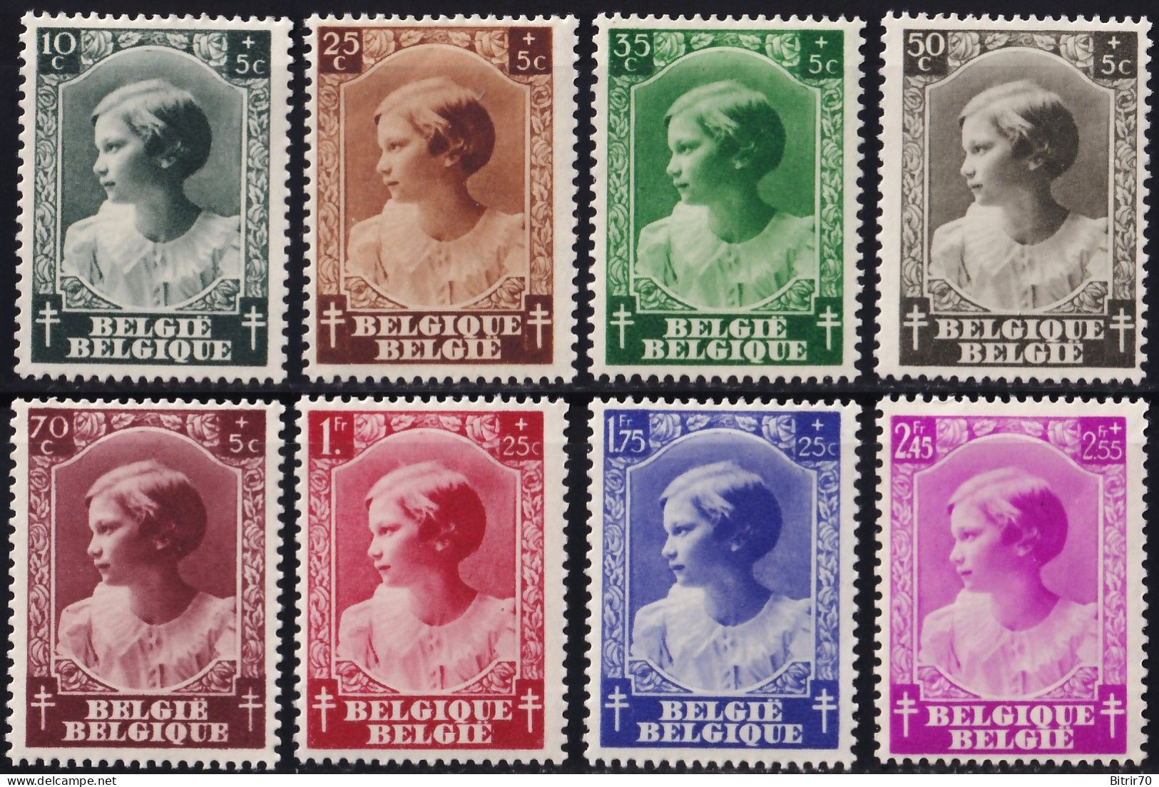 Belgica, 1937 Y&T. 458 / 465, MNH. - Unused Stamps