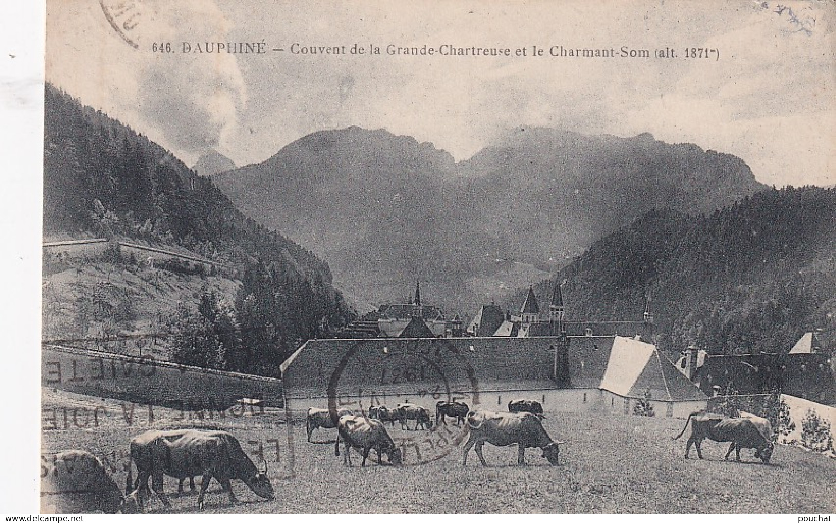 UR Nw33-(38) COUVENT DE LA GRANDE CHARTREUSE ET LE CHARMANT SOM - TROUPEAU DE VACHES - Chartreuse