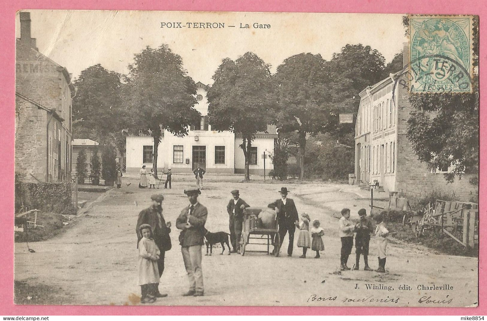 SAS0245  CPA  POIX-TERRON   (Ardennes)   La Gare -  Animation  ++++++++++ - Other & Unclassified