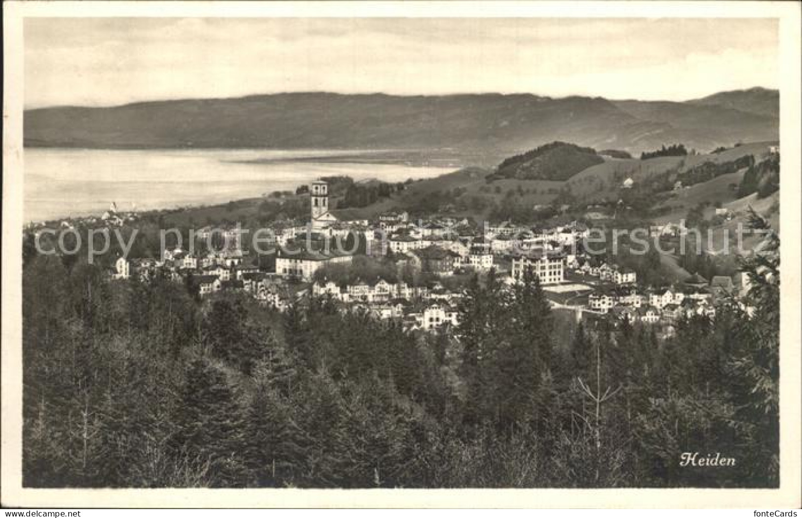 12315948 Heiden AR Gesamtansicht Kurort Bodensee Alpenpanorama Heiden - Sonstige & Ohne Zuordnung