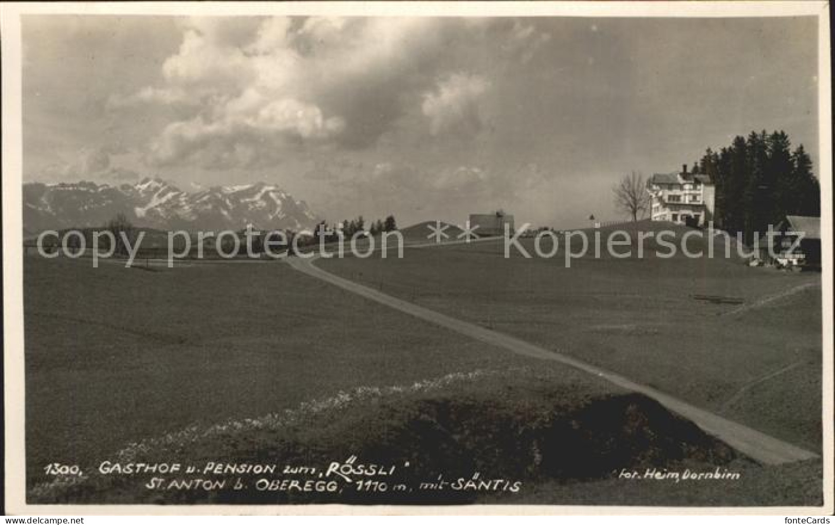 12315941 St Anton Oberegg Gasthaus Pension Roessli Mit Saentis Appenzeller Alpen - Sonstige & Ohne Zuordnung