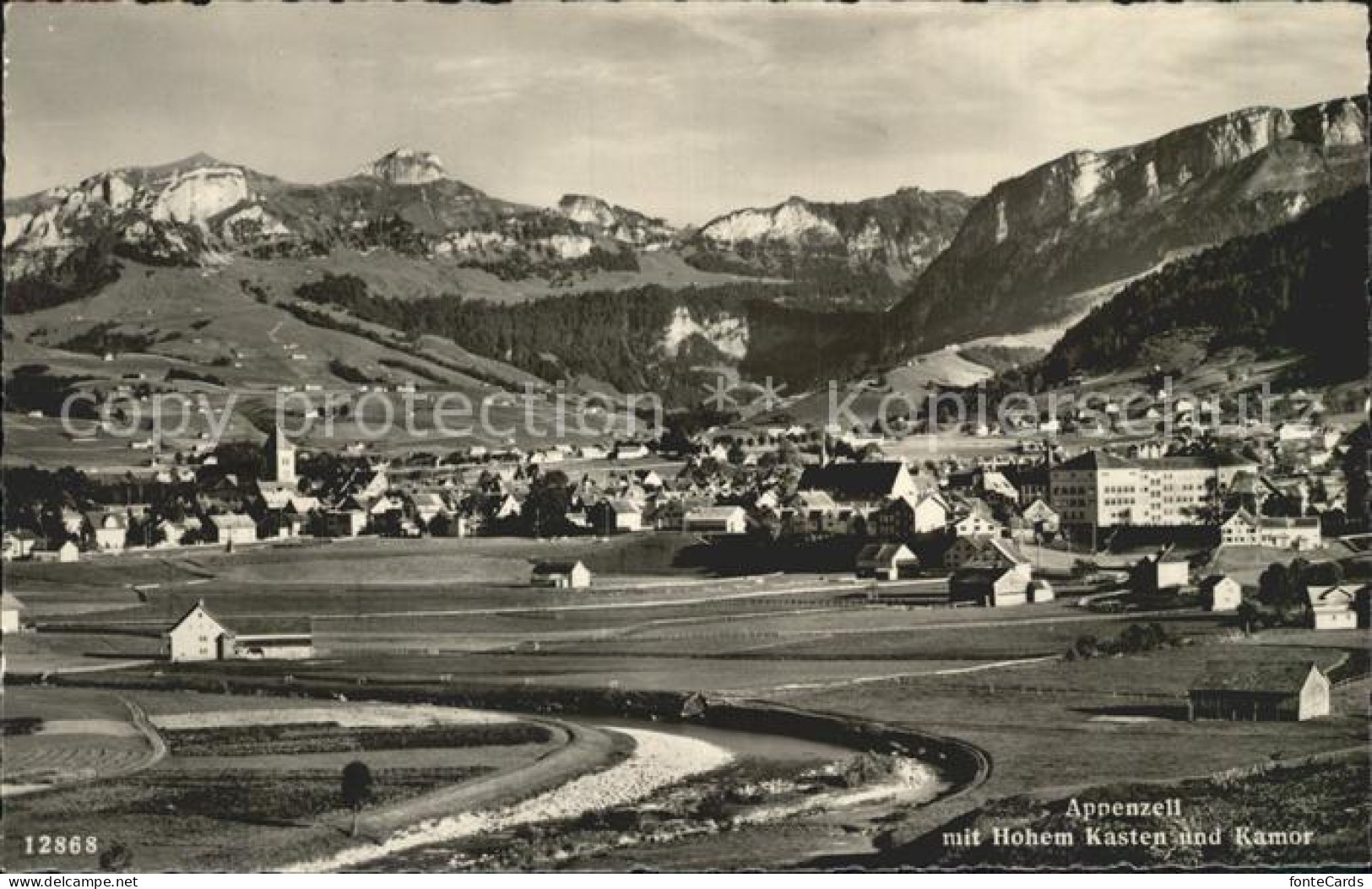 12315933 Appenzell IR Panorama Mit Hohem Kasten Und Kamor Appenzeller Alpen Appe - Andere & Zonder Classificatie