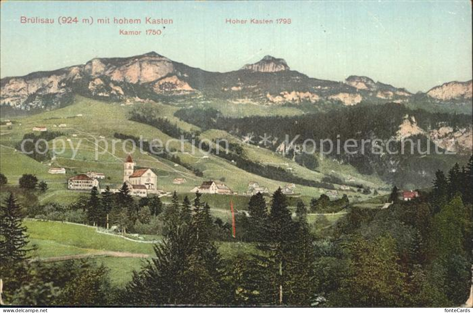 12315931 Bruelisau Panorama Hoher Kasten Appenzeller Alpen Bruelisau - Andere & Zonder Classificatie