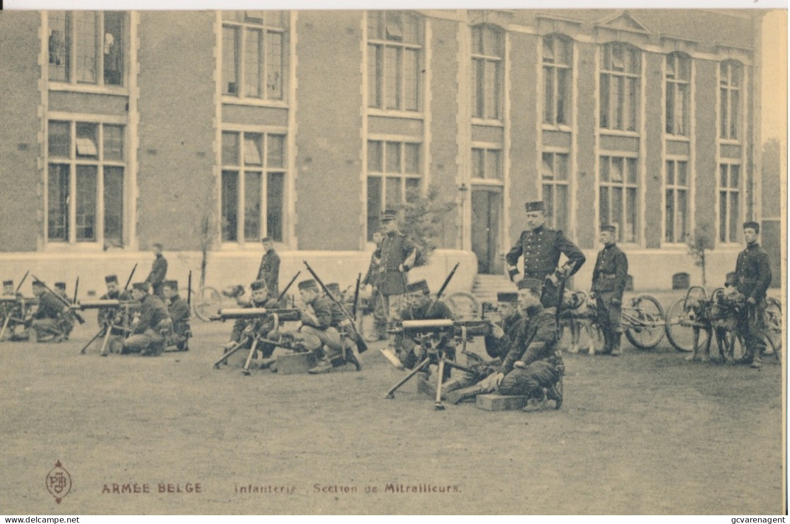 ARMEE BELGE.   INFANTERIE  SECTION DE MITRAILLEURS   ZIE AFBEELDINGEN - Régiments