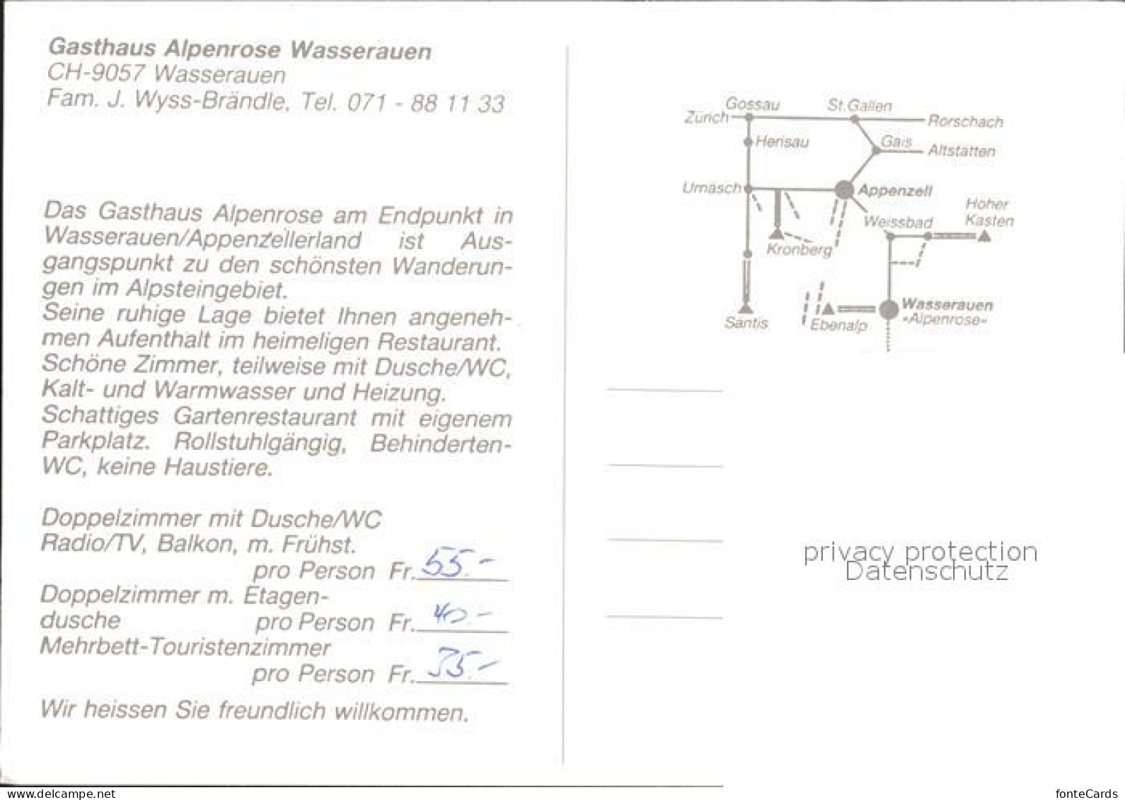 12314372 Wasserauen Gasthaus Alpenrose Wasserauen Schwende - Andere & Zonder Classificatie