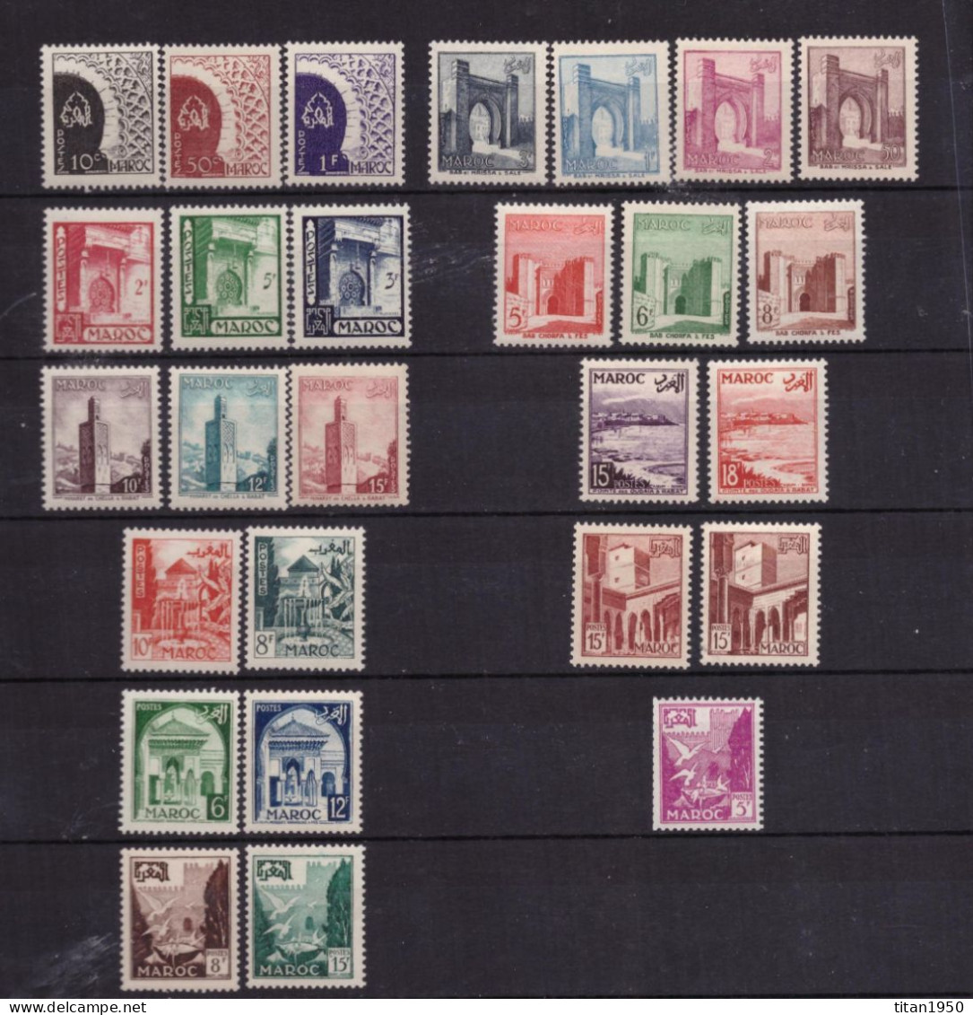 MAROC - 1949-1956 -Divers  - Lot De 25 Timbres Neufs ** Cote  43, € - Nuevos