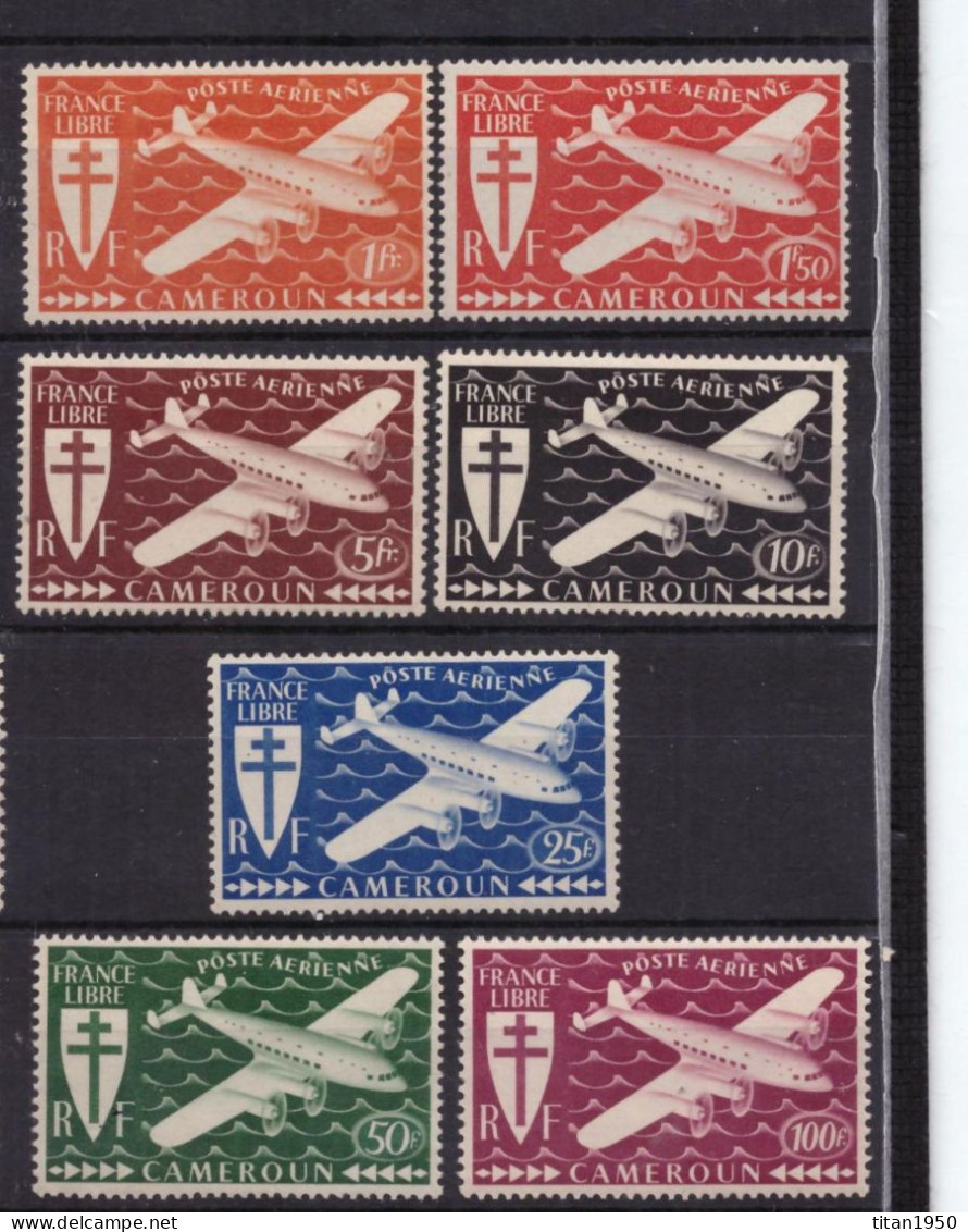 Cameroun - 1942 - Série De Londres  - Série De 7 Timbres Neufs  ** / *  - Cote 11 € - Luchtpost