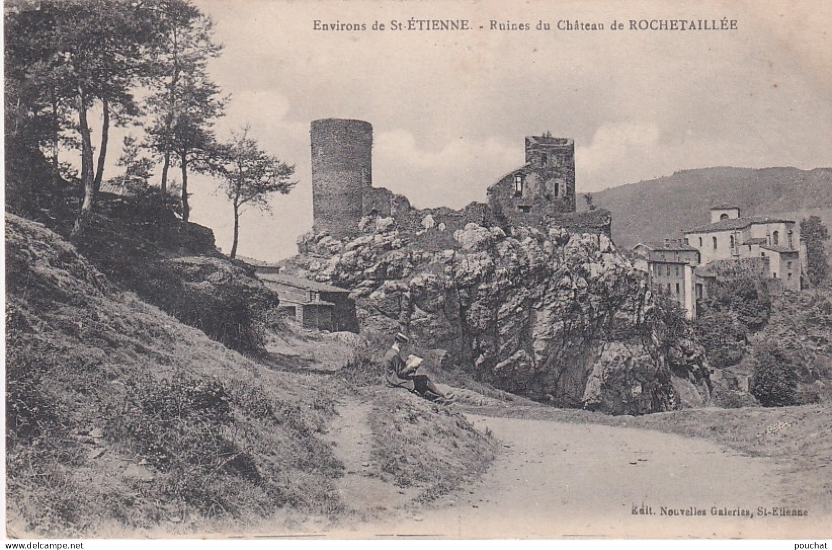 UR Nw38-(42) ENVIRONS DE ST ETIENNE - RUINES DU CHATEAU DE ROCHETAILLEE - Rochetaillee