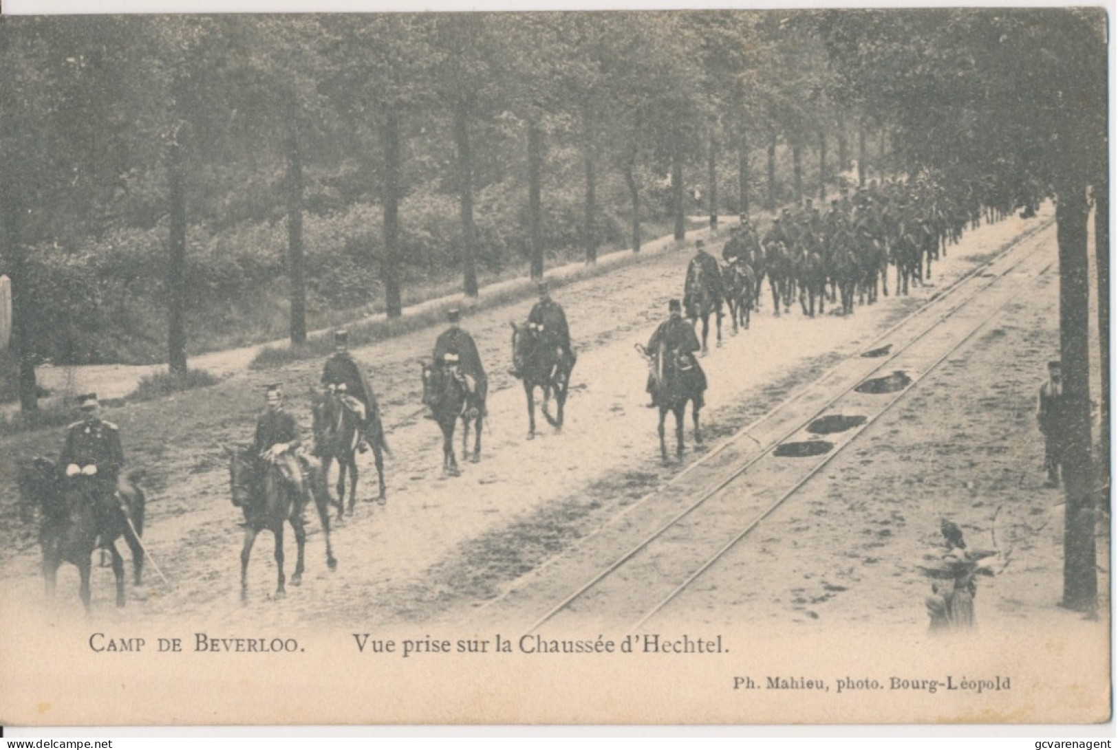 CAMP DE BEVERLOO.  VUE PRISE SUR LA CHAUSSEE D'HECHTEL.   ZIE AFBEELDINGEN - Leopoldsburg (Camp De Beverloo)