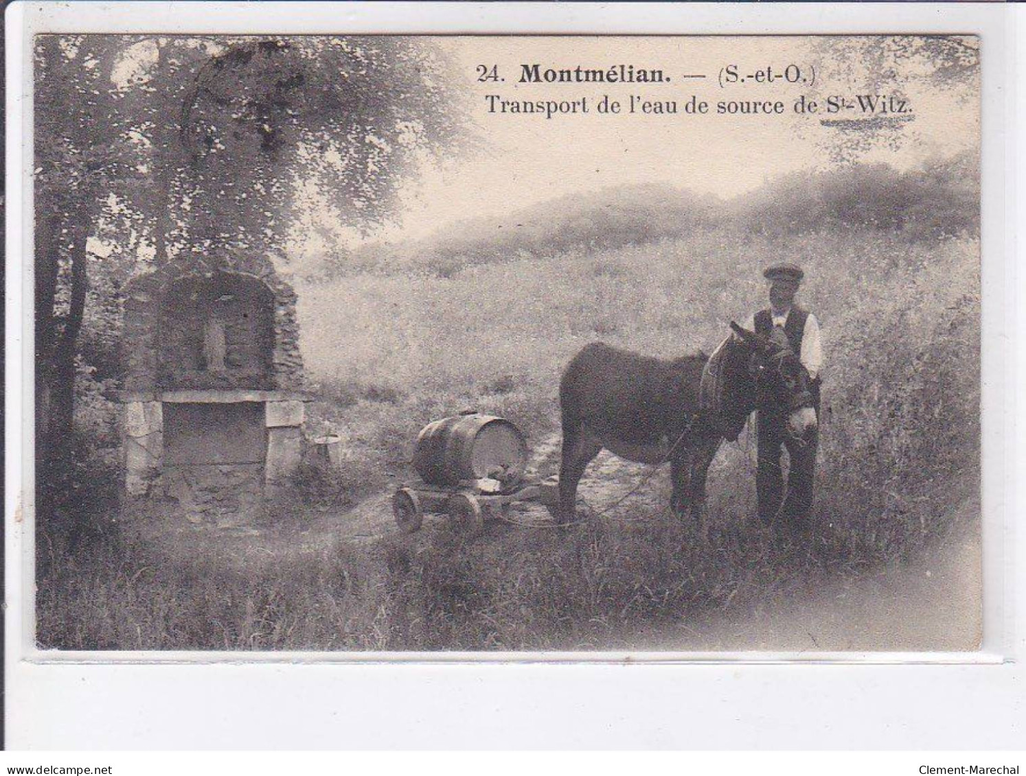 MONTMELIAN: Transport De L'eau De Source De Saint-witz - état - Sonstige & Ohne Zuordnung