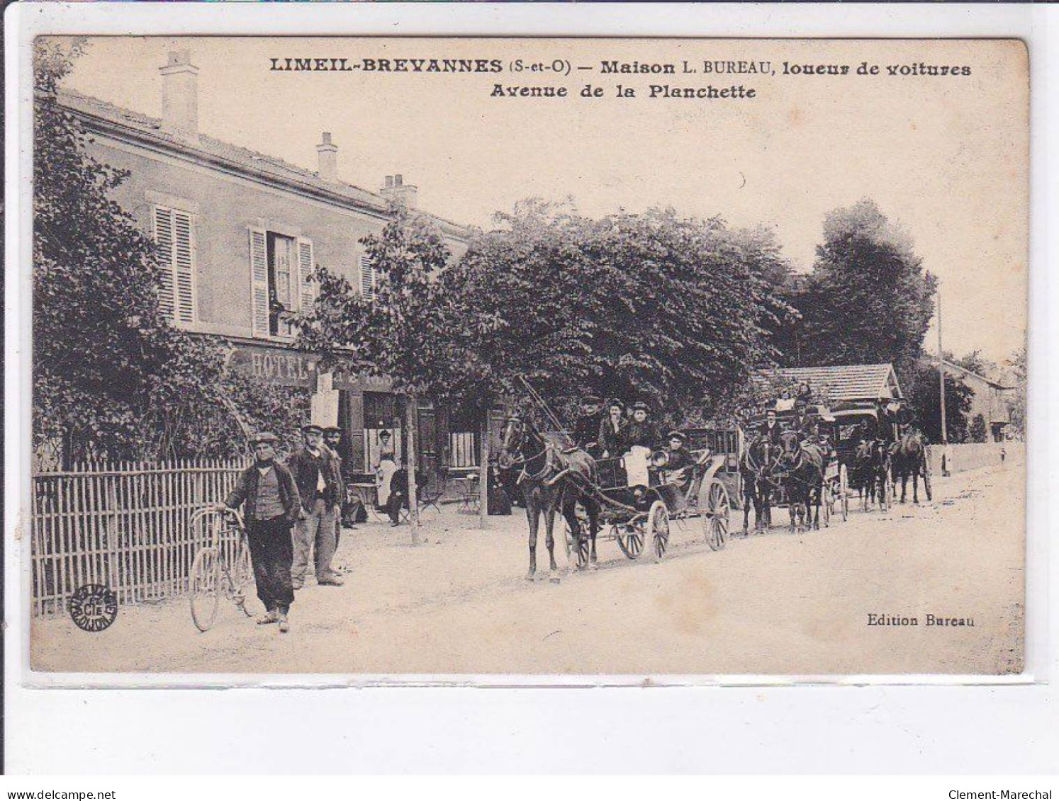 LIMEIL-BREVANNES: Maison L. Bureau, Loueur De Voitures, Avenue De La Planchette - Très Bon état - Limeil Brevannes