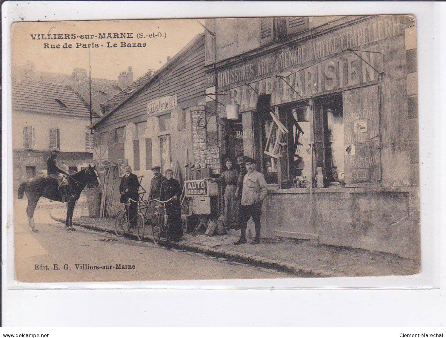 VILLIERS-sur-MARNE: Rue De Paris, Le Bazar - Très Bon état - Villiers Sur Marne