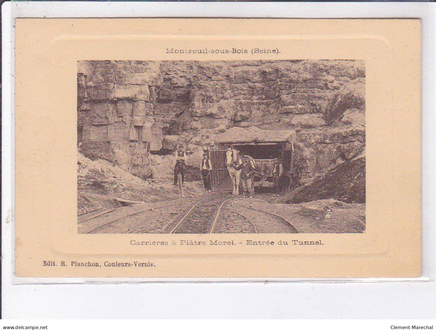 MONTREUIL-SOUS-BOIS: Carrières à Plâtre Morel, Entrée Du Tunnel - Très Bon état - Montreuil