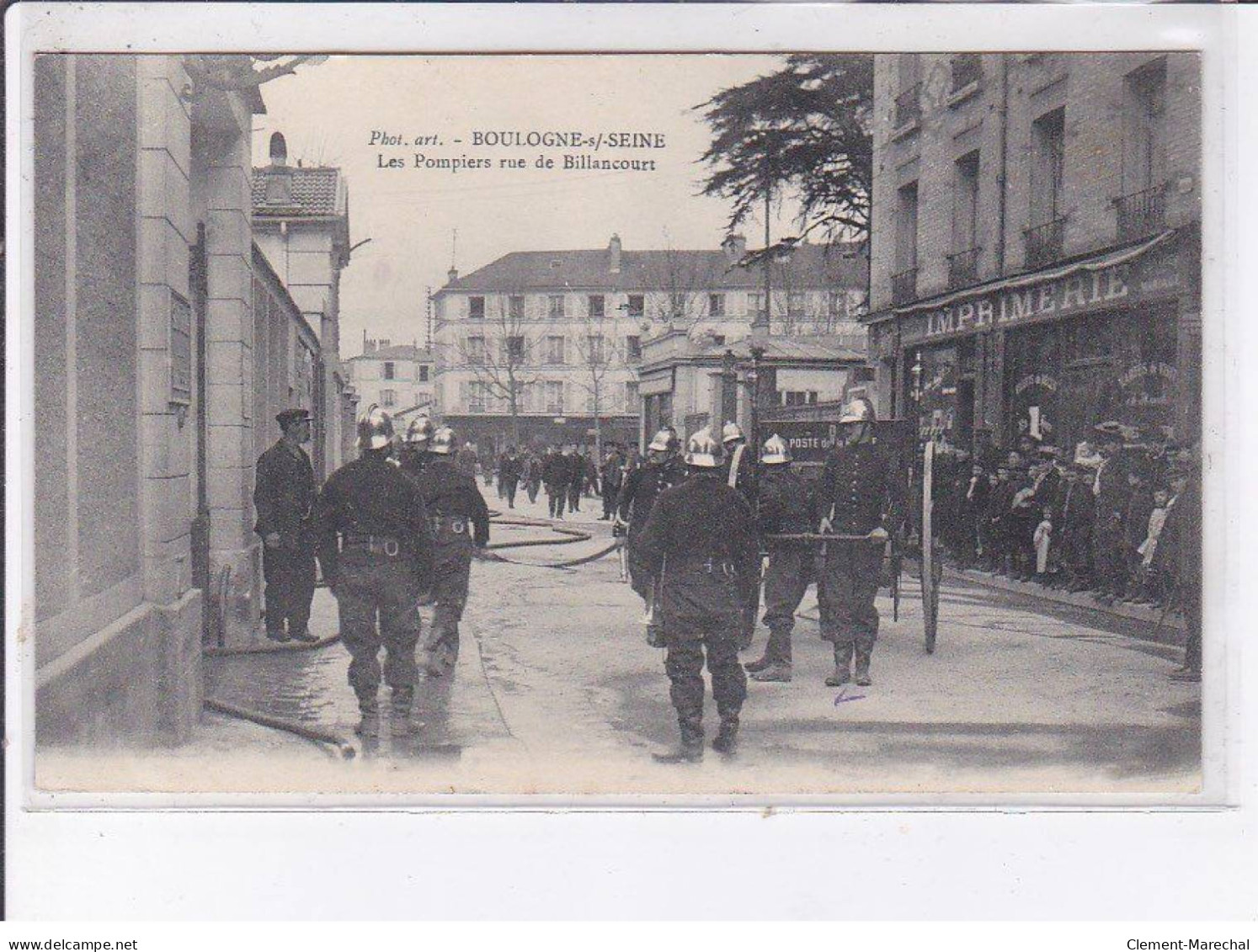 BOULOGNE-sur-SEINE: Les Pompiers Rue De Billancourt - Très Bon état - Boulogne Billancourt