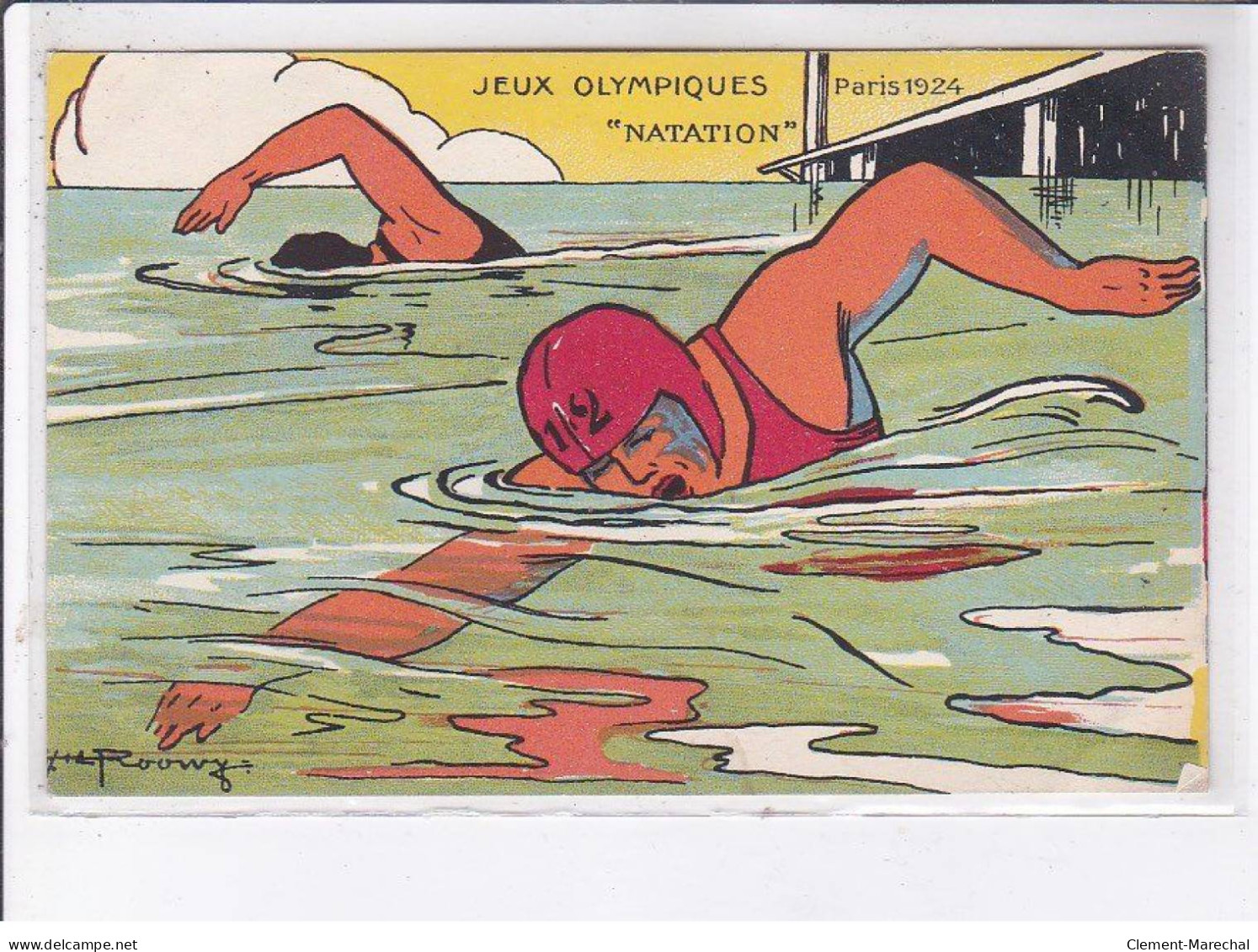 PARIS: 1924, jeux olympiques, boxe, rouwy, 10CPA - très bon état