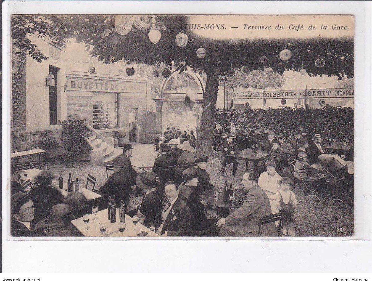 ATHIS-MONS: Terrasse Du Café De La Gare - Très Bon état - Athis Mons