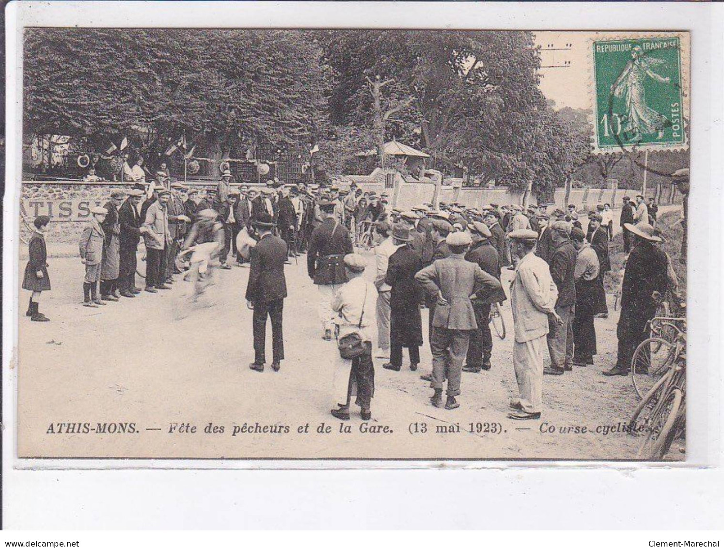 ATHIS-MONS: Fête Des Pêcheurs Et De La Gare 1923, Course Cycliste - Très Bon état - Athis Mons