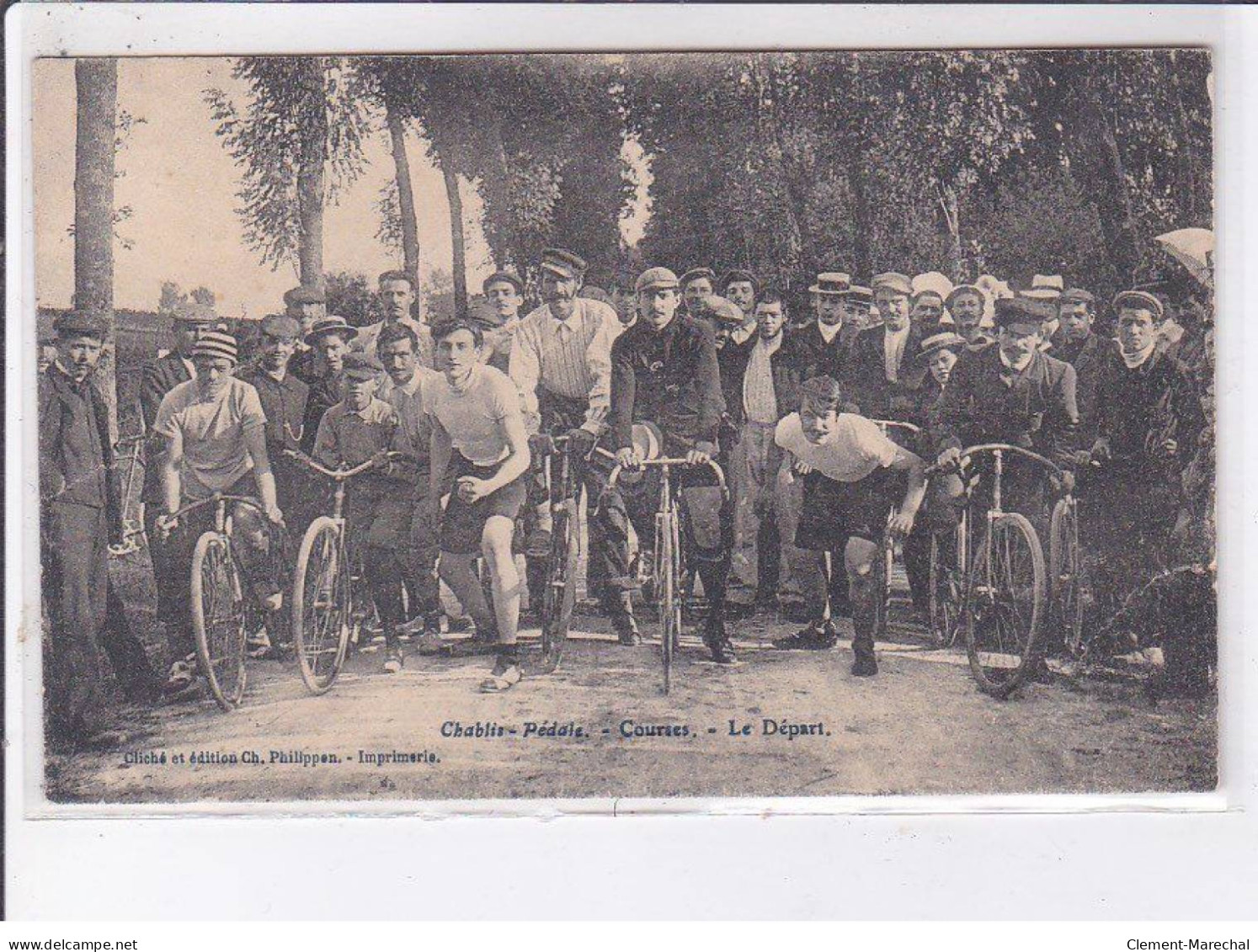 CHABLIS: Pédale, Course, Le Départ, Cyclisme, Vélo - état - Chablis